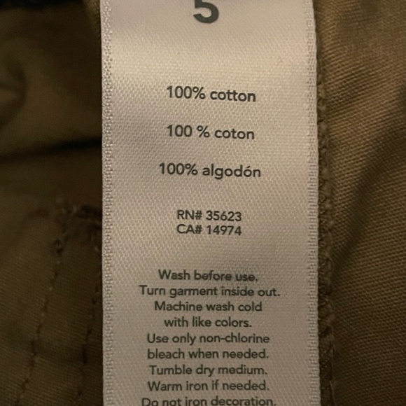 Carter’s Boys Khaki Pants with Drawstring Waist| Size: 5 - Picture 3 of 4